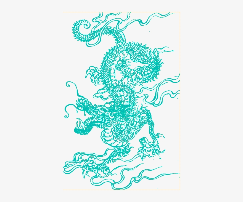 Chinese Green Dragon Dark - Chinese Dragon T Shirt, transparent png download