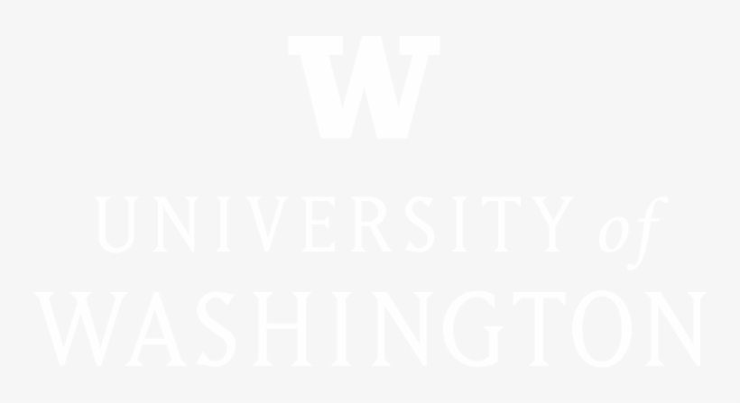 White Stacked Signature - University Of Washington Logo White, transparent png download