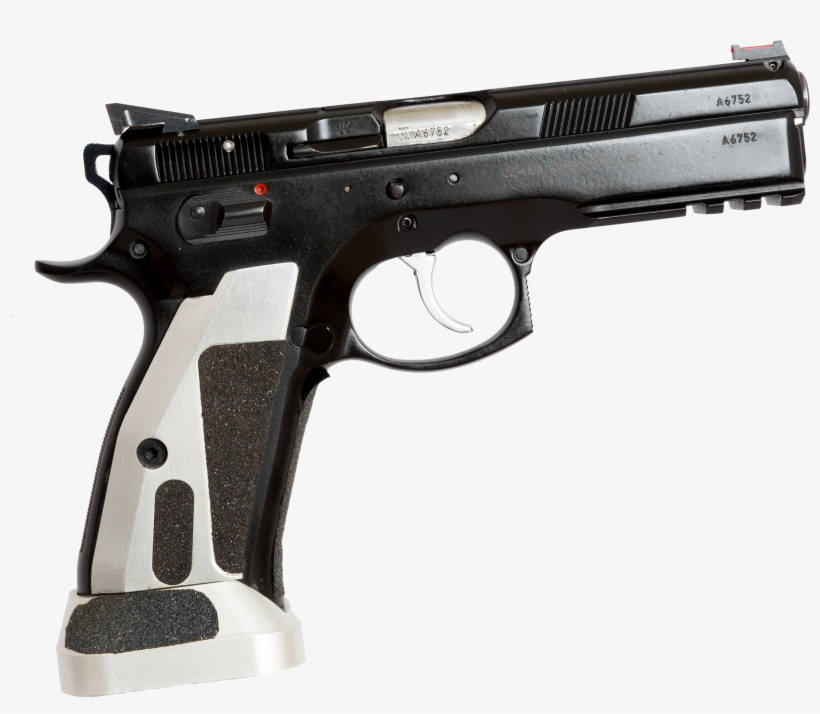 Cz Standard Division Handgun With Magwell - 9mm 45 Pistol, transparent png download
