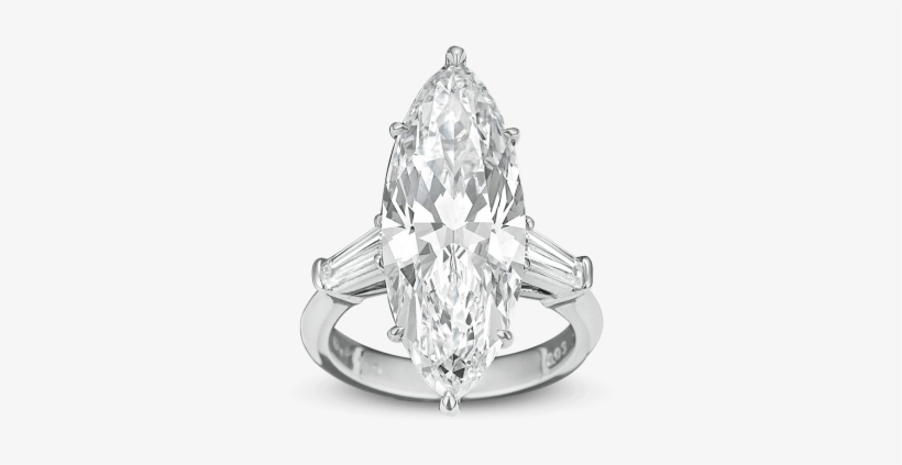 Marquise-cut Golconda Diamond Ring, - 8ct Marquise Cut Diamond 3 Stone Cocktail Party Ring, transparent png download