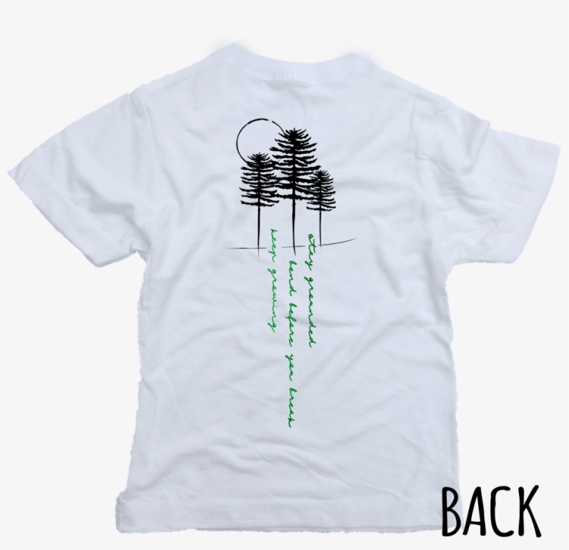 Be Like A Tree Bamboo Organic Cotton Kids White T-shirt - Child, transparent png download