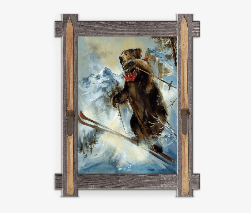 The Big Jump Framed Art - Ski Patrol Framed Wall Art, transparent png download