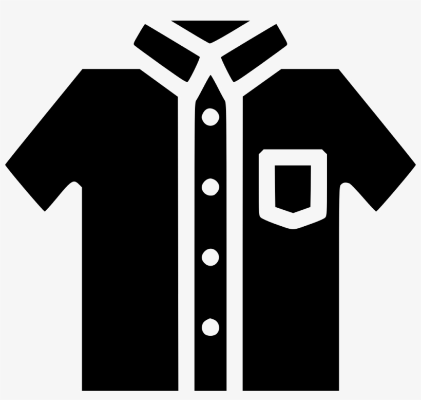 Tshirt Uniform Half Sleeve White Cloth School Comments - School Uniform Icon Png, transparent png download