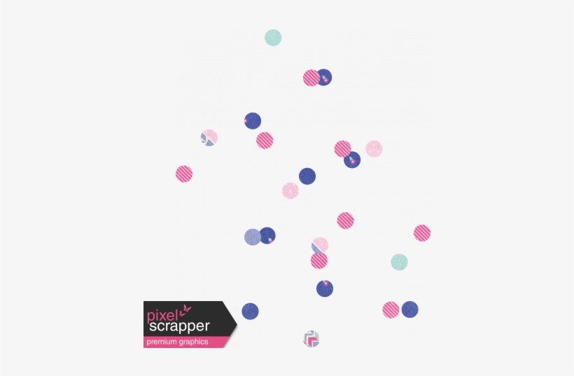 Digital Day - Shadowed Confetti - Digital Scrapbooking, transparent png download