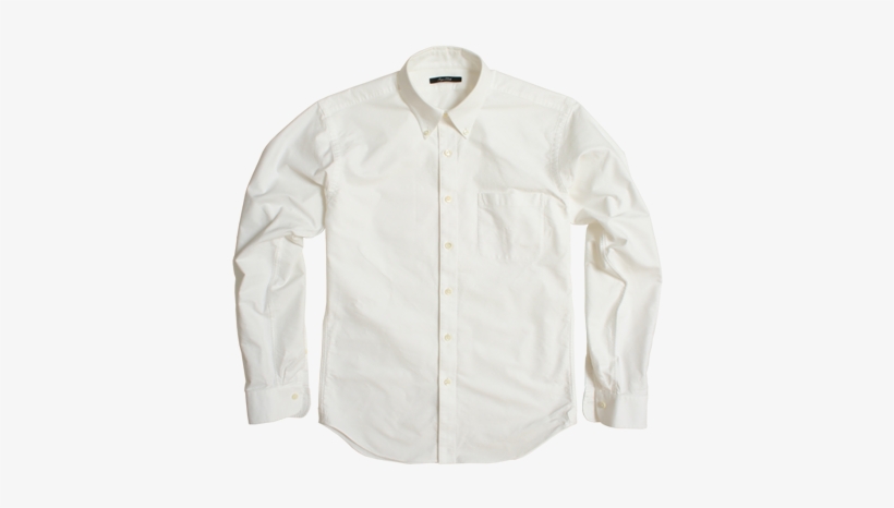 White Heavy Oxford Cloth Men's Dress Shirt - The North Face, transparent png download