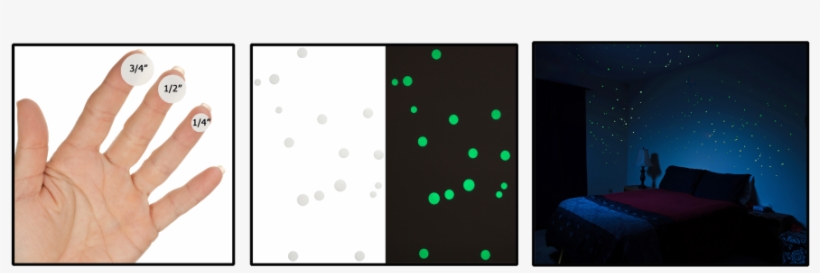 Buy Now - Glow In The Dark Star Stickers (528 Pack) With Bonus, transparent png download