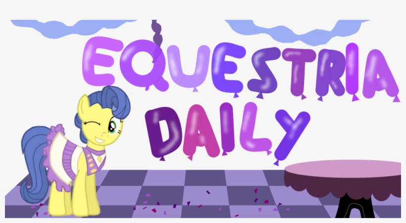 Punksweet, Balloon, Banner, Confetti, Equestria Daily, - Illustration, transparent png download