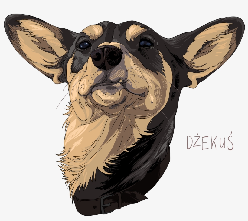 I Drew Dog Portraits, I Ordered An Imprint On Plain - Dog, transparent png download