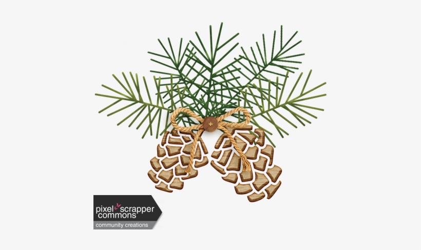 Winter Dreams Of Fox Pinecone01a - Digital Scrapbooking, transparent png download