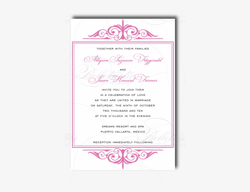 Allyson Ordered The Flourish Invitation Suite In Her - Welcome Friends With Scrollwork Vinyl Art Quote (welcome, transparent png download