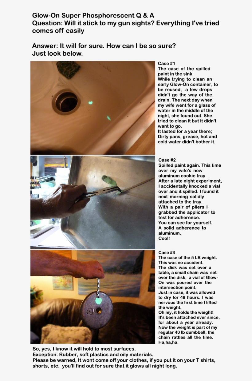 Glow-on Glow In The Dark Gun Sights, Q&a Please Post - Tree, transparent png download