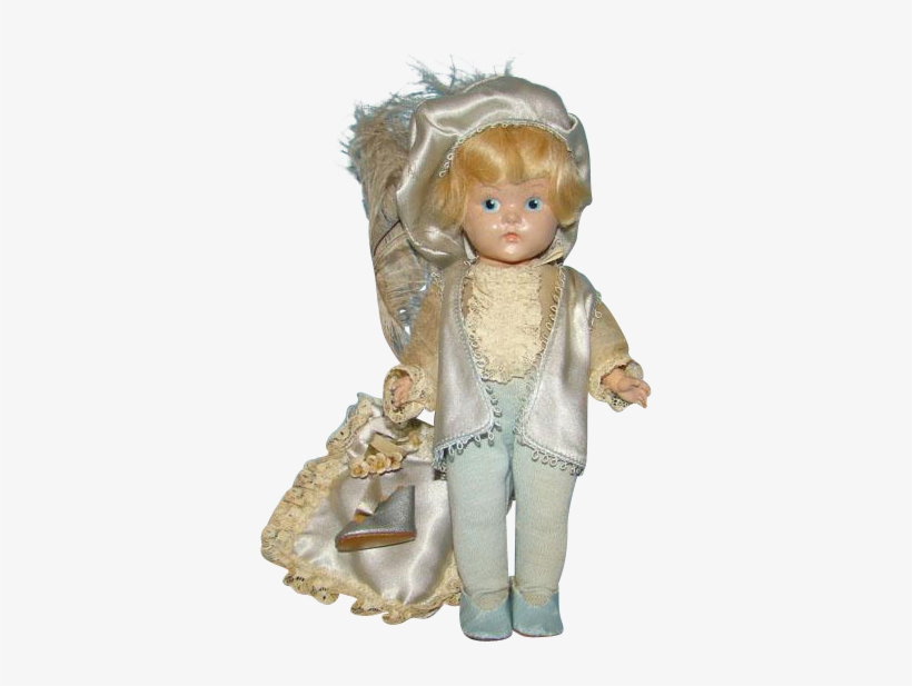 1949 Ginny Painted Eye Hp Prince Charming Doll Blue - Figurine, transparent png download