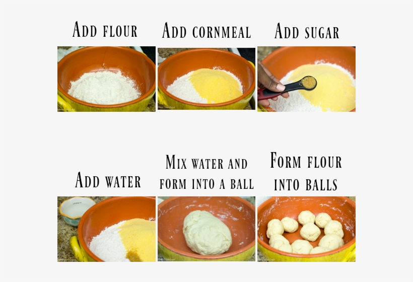 This Is A Simple Recipe For Making Cornmeal Dumplings - Thing To Make With Water And Flour, transparent png download