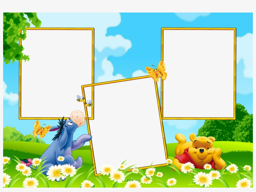 Marcos Para Photoshop Y Algo Mas - Bingkai Winnie The Pooh, transparent png download