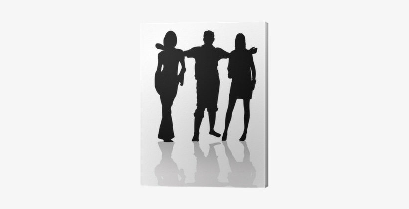 Silueta Amigos, transparent png download