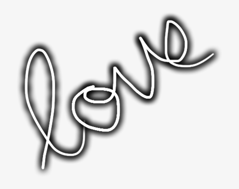 Love Handwriting Handwritten Amour France Glow Party - Love, transparent png download