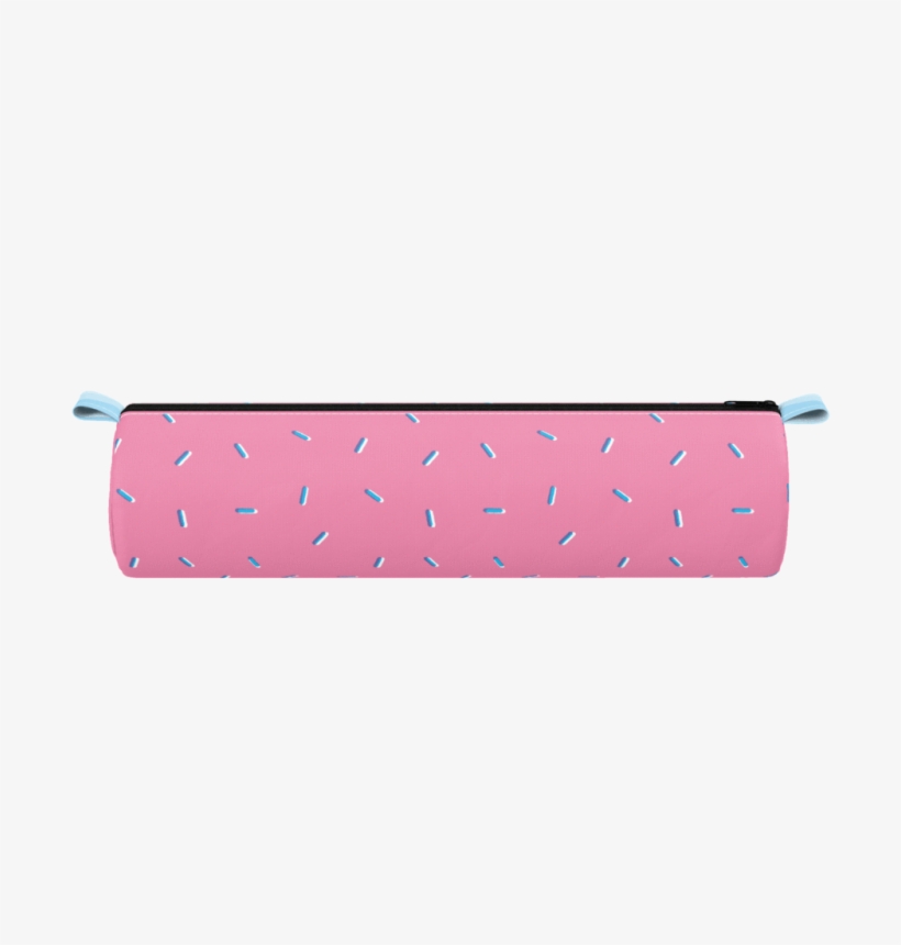 Pink Donut Pencil Case - Cylinder, transparent png download