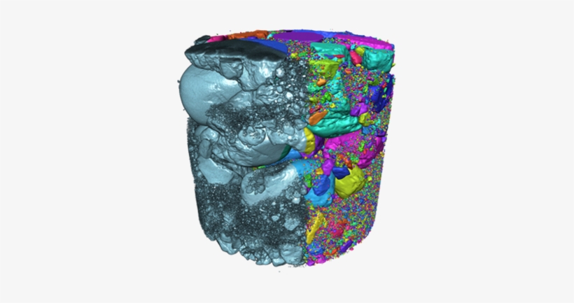 Initial Volume And Extracted Particles (colored) - Volume, transparent png download