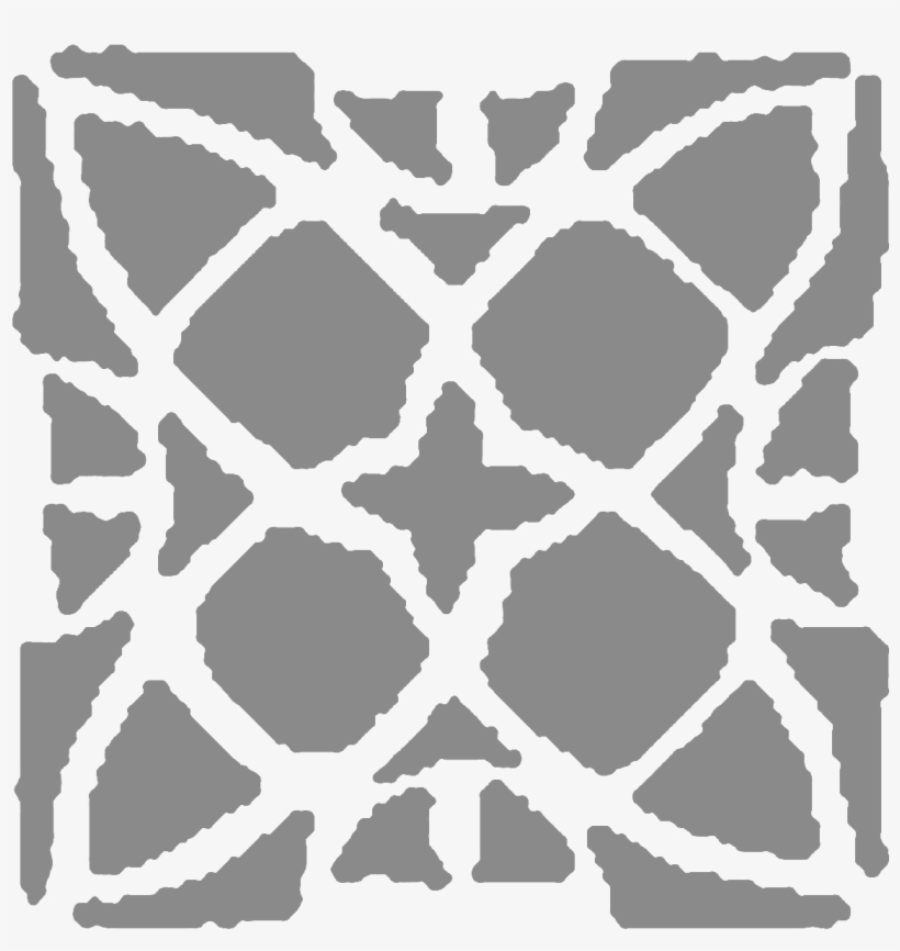 Grayscale Mehndi Design - Throw Pillow, transparent png download