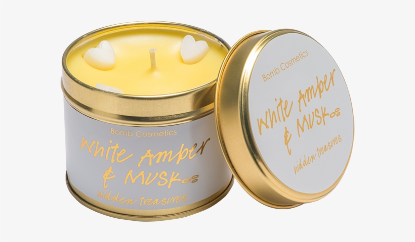 White Amber & Musk Tinned Candle - Bomb Cosmetics White Amber & Musk Tinned Candle, transparent png download