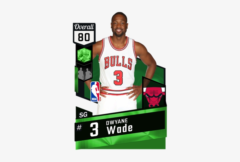 Dwyane Wade Emerald Card - Chris Bosh Nba 2k17, transparent png download