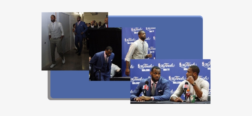 Lebron James Dwayne Wade Nba Finals Press - Autographed Rick Carlisle Picture - 8x10 Color Glossy, transparent png download