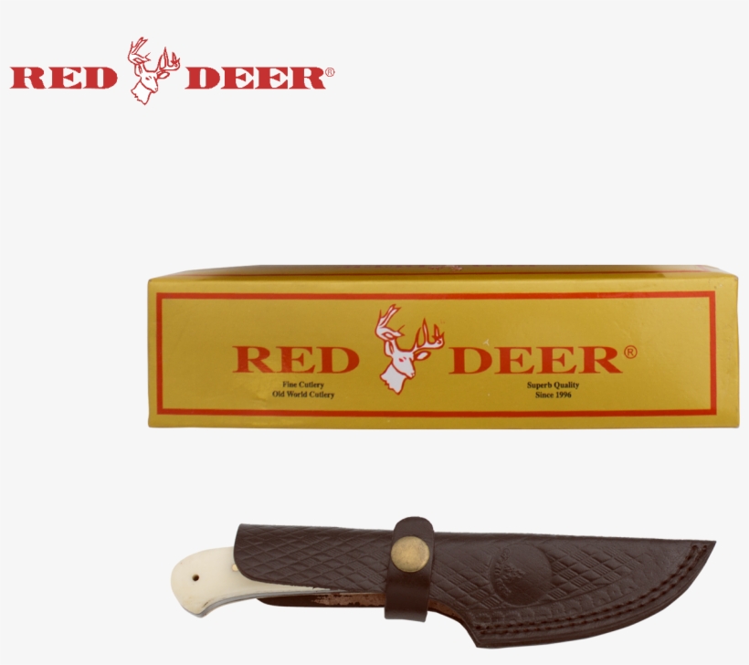 7 In Red Deer® Hunting Knife Real Bone Handle, , Panther - Red Deer Genuine Leather Sharpening And Honing Strop, transparent png download