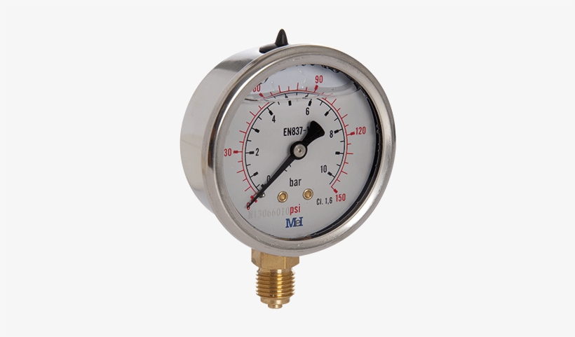 Glycerin Pressure Gauge Cl 1 - Manometro De Doble Escala, transparent png download