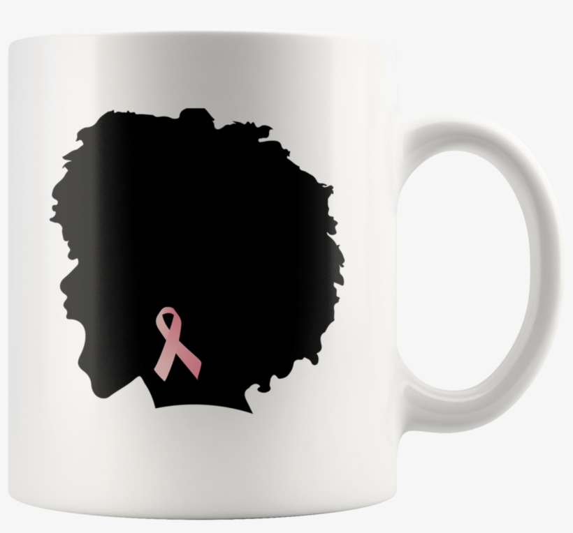 Breast Cancer Awareness Afro American Screaming - Beer Stein, transparent png download