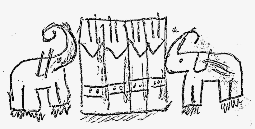 Elephants Circus Drawing Animal Clown - Circus, transparent png download