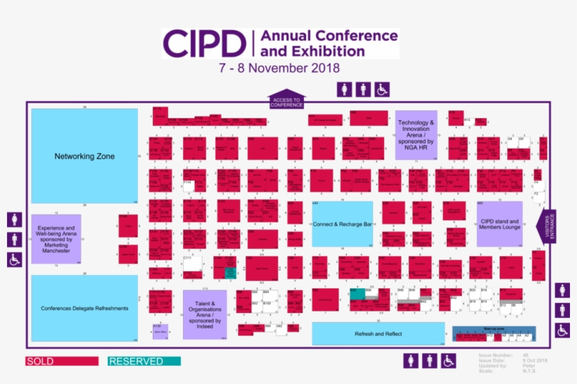 Cipd Annual Conference & Exhibition 2018 Floorplan - Exhibition, transparent png download