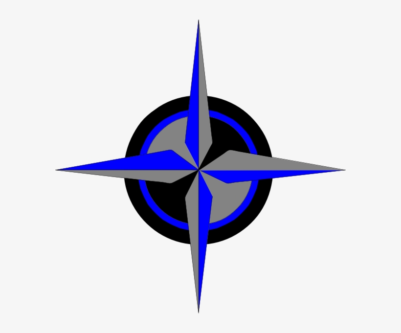 Blue, Black, Silver, Compass Svg Clip Arts 594 X 601, transparent png download