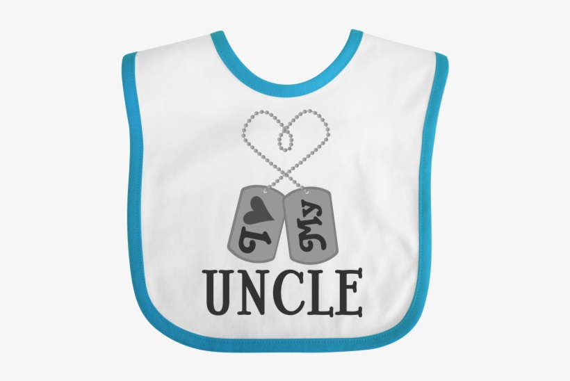 Military Dog Tags With I Love My Uncle For A Niece - Bib, transparent png download