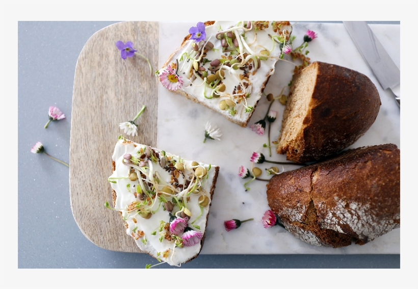 Germinats Amb Flors Garden Bordas - Bread, transparent png download