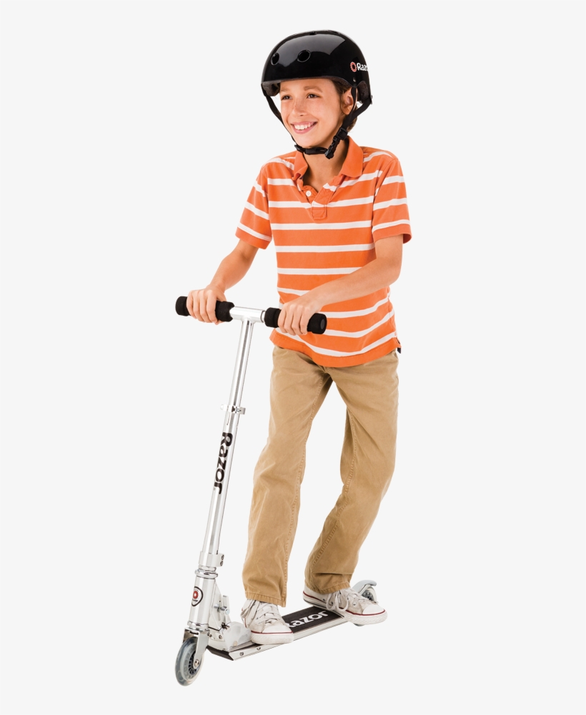 Razor Authentic A4 Kick Scooter - Razor A4 Kick Scooter, Clear, transparent png download