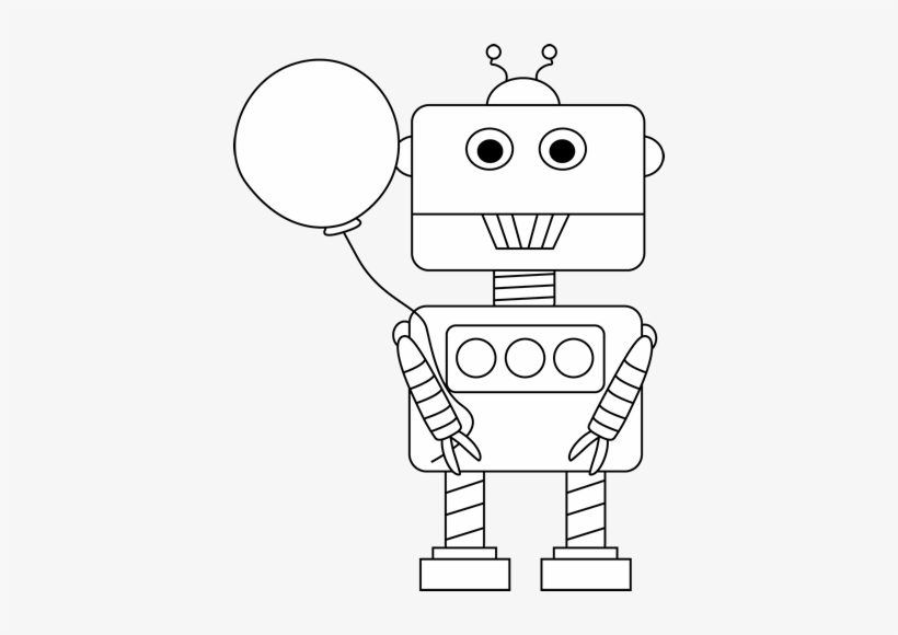 Robot Clipart Balloon Clip Art Transparent Png 394x500 Free Download On Nicepng
