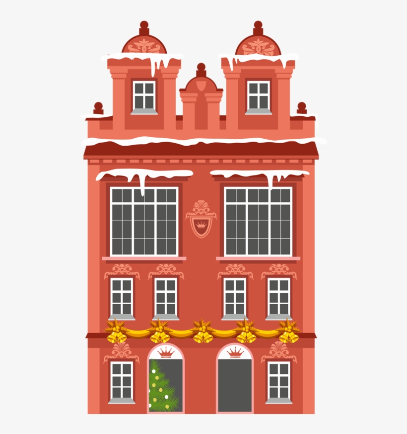Christmas Building / House * - Art, transparent png download