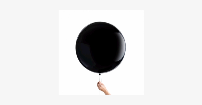 Globo Gigante Negro - Knot & Bow Jumbo Confetti Balloon - Black, transparent png download