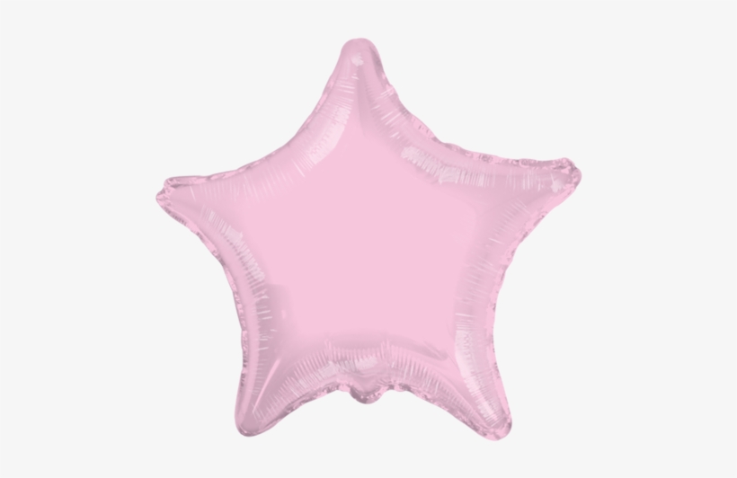Globo Metálico Estrella Mediana Rosa Claro - Imagenes De Color Azul Cielo, transparent png download