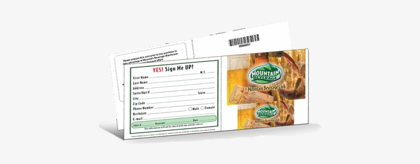 Loyalty Signup Card - Loyalty Program, transparent png download