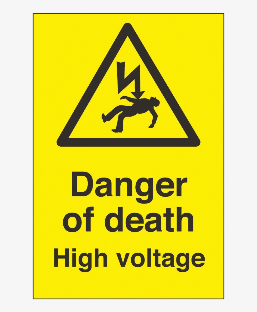 High Voltage Png - Danger Of Death Sign, transparent png download