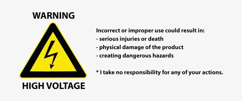 Warning High Voltage - Chemical Storage Cabinet Sign, transparent png download