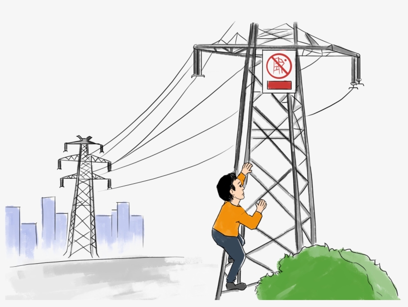 High Voltage Transmission Tower Png Photo - Electricity, transparent png download