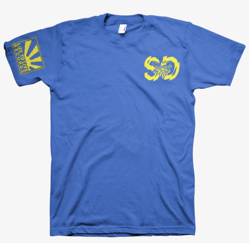Self Destruct "high Voltage" Blue - Cool Text Shirt Designs, transparent png download