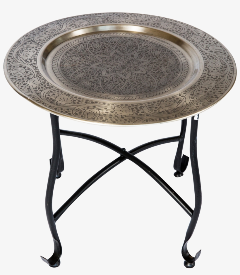 Silver Tray Top Side Table, transparent png download
