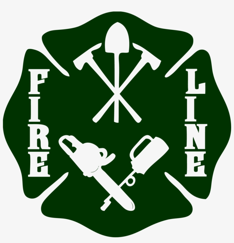 Wildland Firefighter Fire Line Maltese Cross Decal - Firefighter, transparent png download