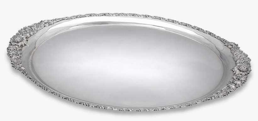 Chrysanthemum Sterling Silver Serving Tray By Tiffany, transparent png download