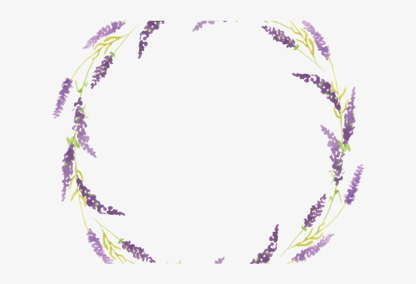 Lavender Clipart Circle - Lavender Frame Png, transparent png download