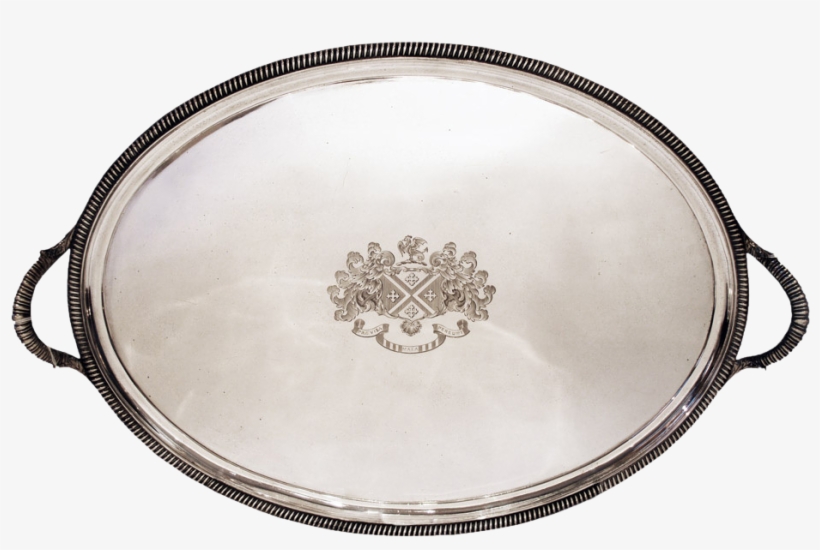 Antique Paul Storr Sterling Silver Tray Oval Large - Paul Storr, transparent png download