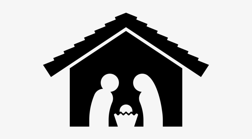 Nativity Scene Rubber Stamp - Illustration, transparent png download